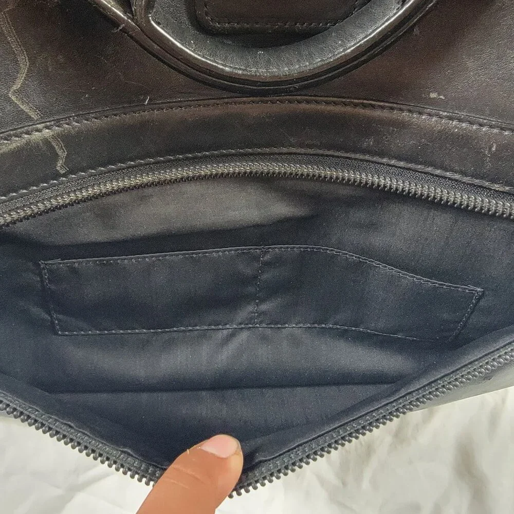 Tumi Alpha Slim Large Screen Portfolio Leather Briefcase Laptop 96111DH